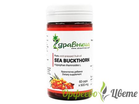 ХРАНИТЕЛНИ ДОБАВКИ Антиоксиданти Масло от облепиха, Здравница, 60 капсули * 500 мг